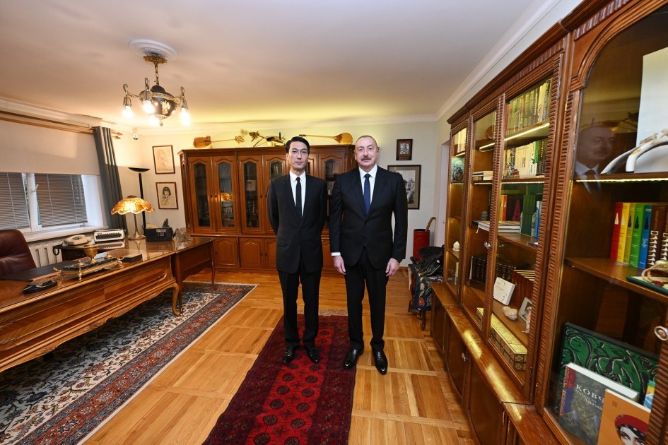 “Çingiz Aytmatov” ordeni ilk dəfə İlham Əliyevə təqdim edildi- FOTOLAR